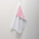 Toalha c/ Capuz Vichy Cor-de-Rosa