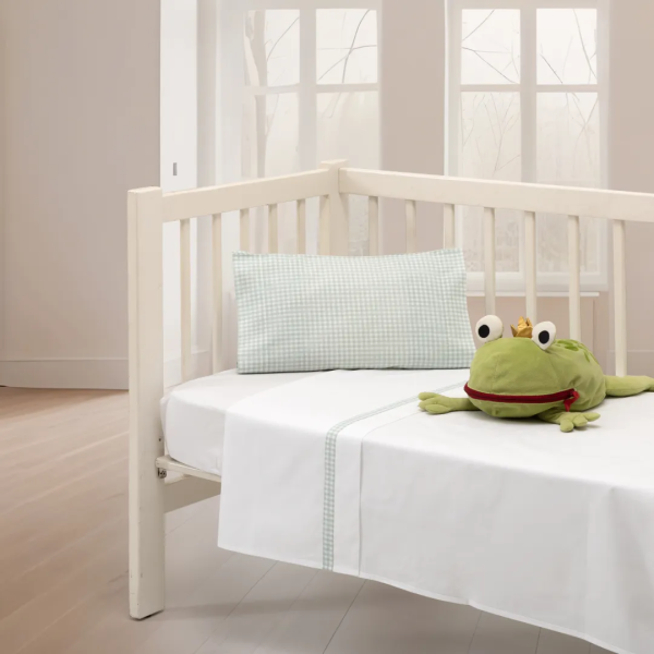 Jogos de Lençóis Berço Vichy Verde