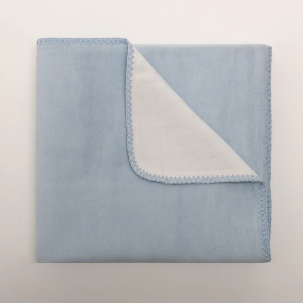 Manta para Bebé Liso Azul