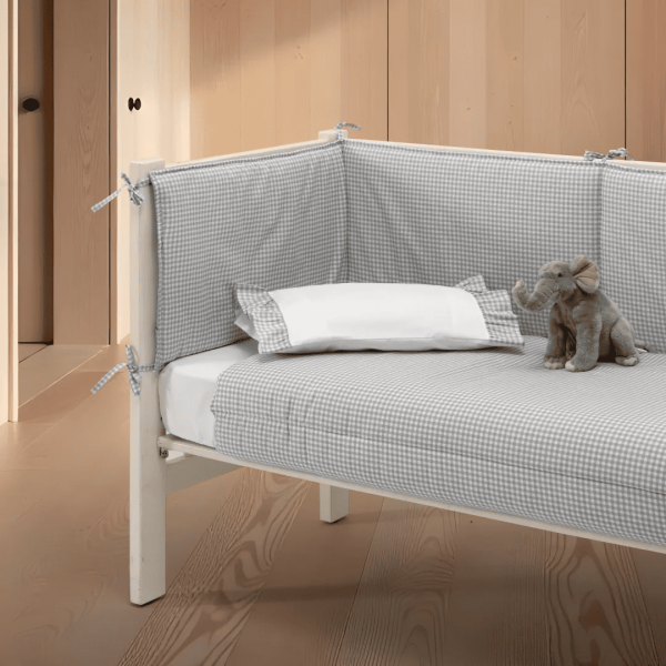 Protetor de Berço Vichy Cinzento