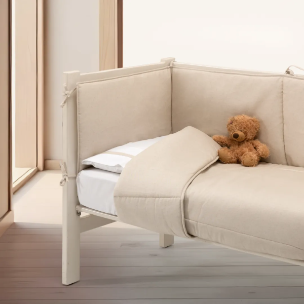 Protetor de Berço Liso Linho