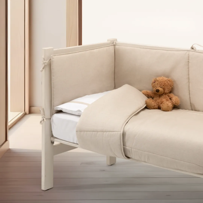 Protetor de Berço Liso Linho