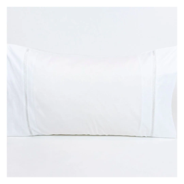 Par de Fronhas de Almofada 509 Branco 50 x 80 cm