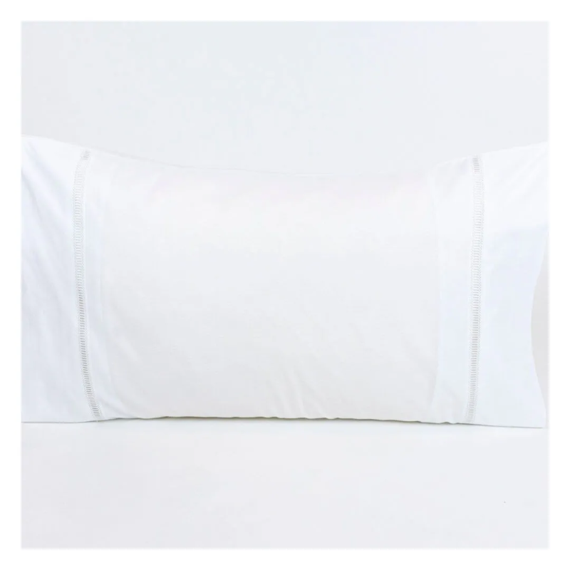Par de Fronhas de Almofada 509 Branco 50 x 80 cm