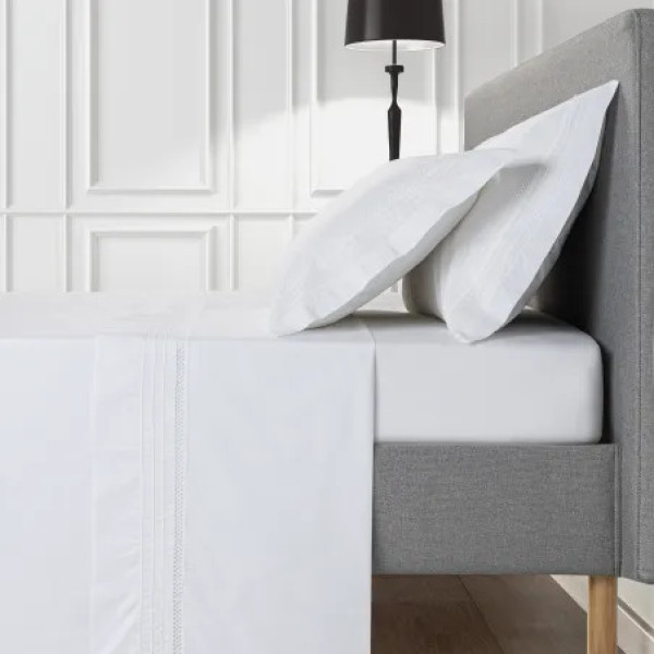 (300 Fios) Jogo de Lençóis Aimé Branco