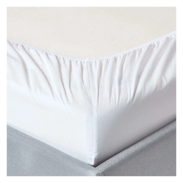 (300 Fios) Lençol de Baixo Ajustável Branco