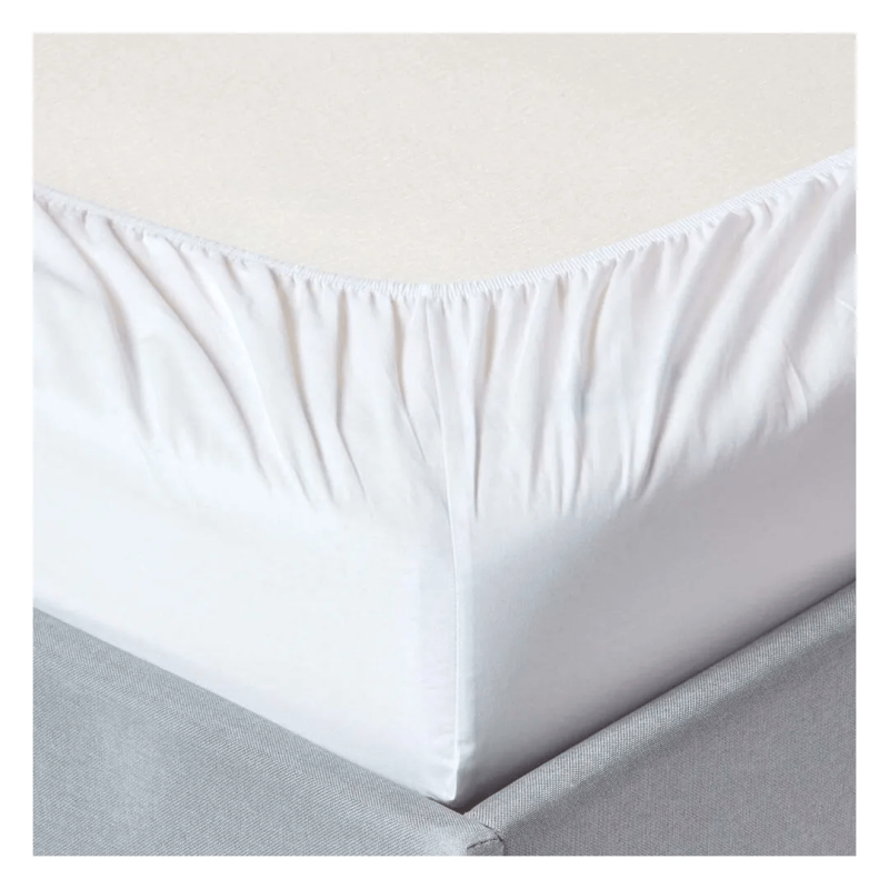 (300 Fios) Lençol de Baixo Ajustável Branco